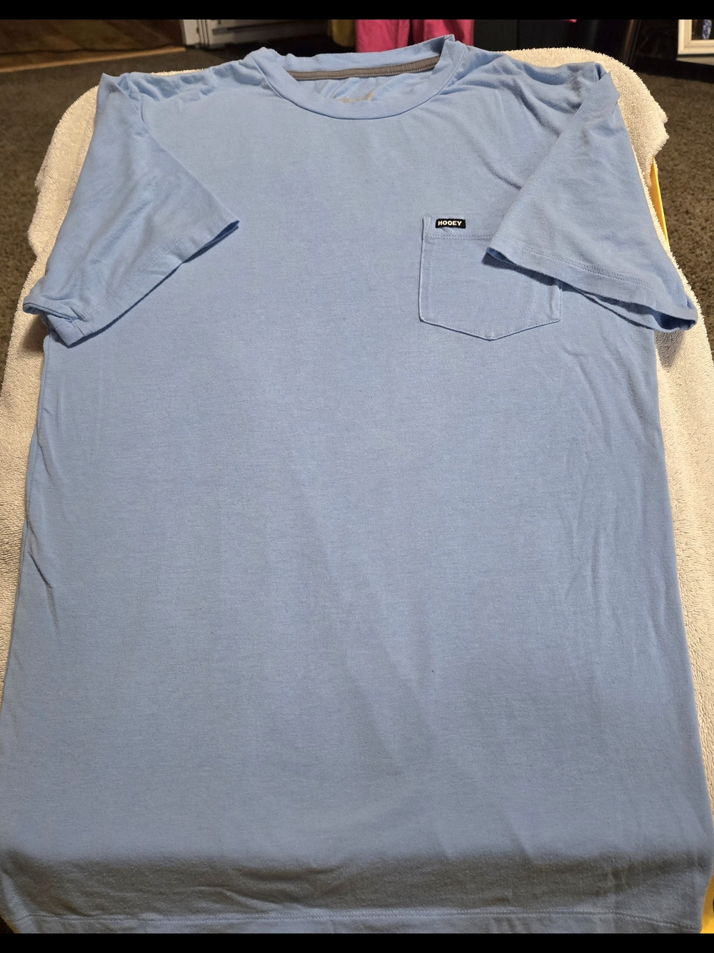HOOEY Men's Light Blue Pocket T-Shirt